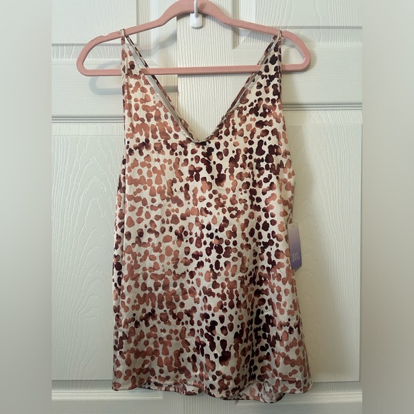 💙NWT Stars Above - Leopard Print Sleep cami top xxl - Picture 1 of 6